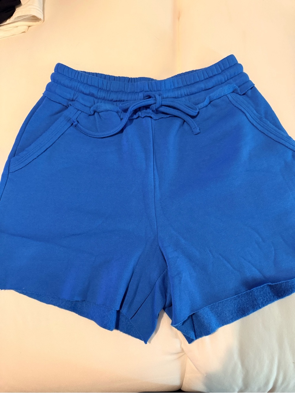Zenana Outfitters Royal Blue Drawstring Athletic Shorts